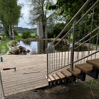 Produktfoto: Zweiholmtreppe mit zwei Zwischenpodesten 10