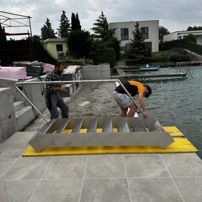Produktfoto: Seetreppe in Edelstahlausführung 6
