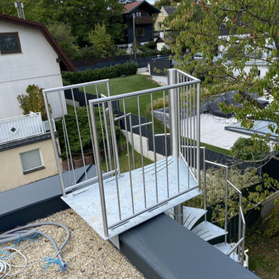 Produktfoto: Edelstahlspindeltreppe in Wien 6