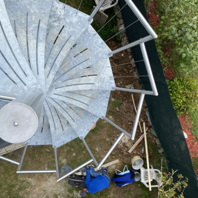 Produktfoto: Edelstahlspindeltreppe in Wien 6