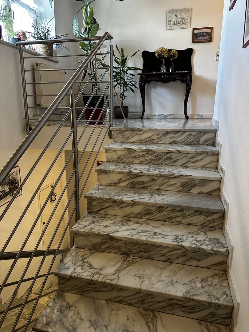 Edelstahl Relinggeländer voll verschweißt