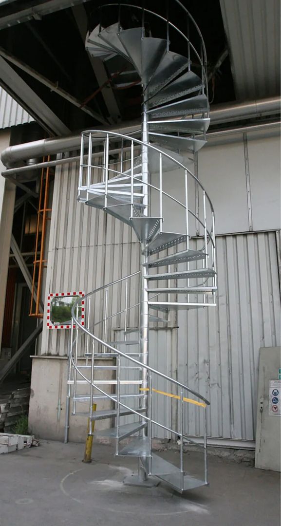 Industrie Spindeltreppe aus Metall